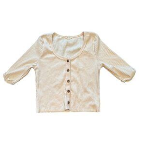 MISS ME‎ Women's XL Button Down Long Sleeve Blouse H1